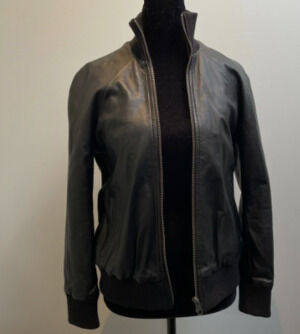 Brett Gold Lamb Leather Jacket